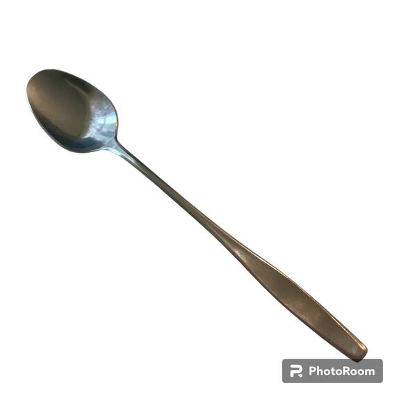 International Deluxe Ice Tea Spoon Sophisticate Stainless Steel Glossy Stamped - Picture 2 of 7